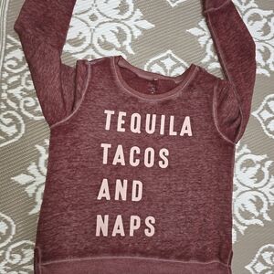 Zoe + Liv Maroon Long Sleeve Tee